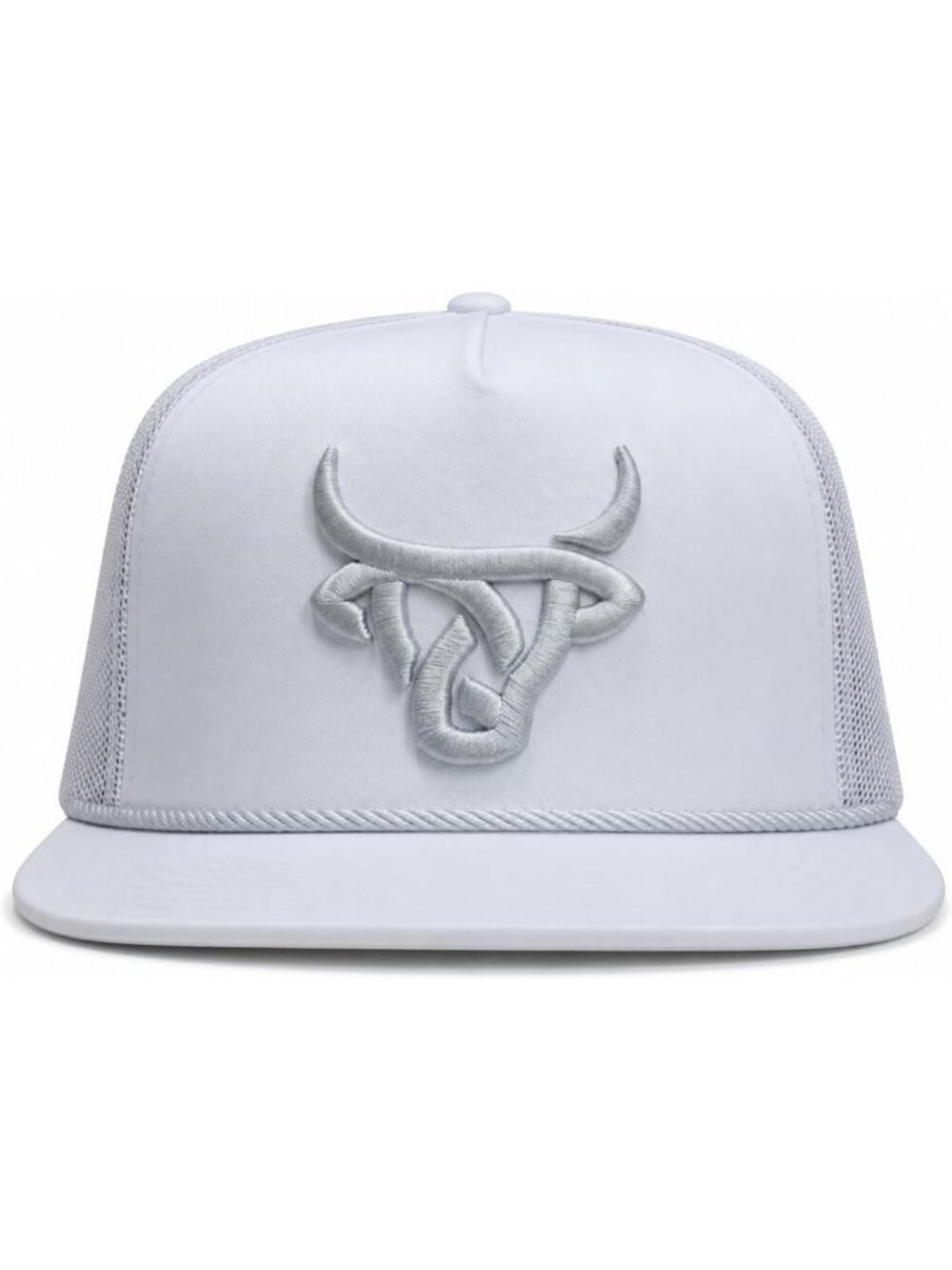 Stylish White 3D Logo Cattle Rope Hat - Perfect for Outdoor Adventures & Events